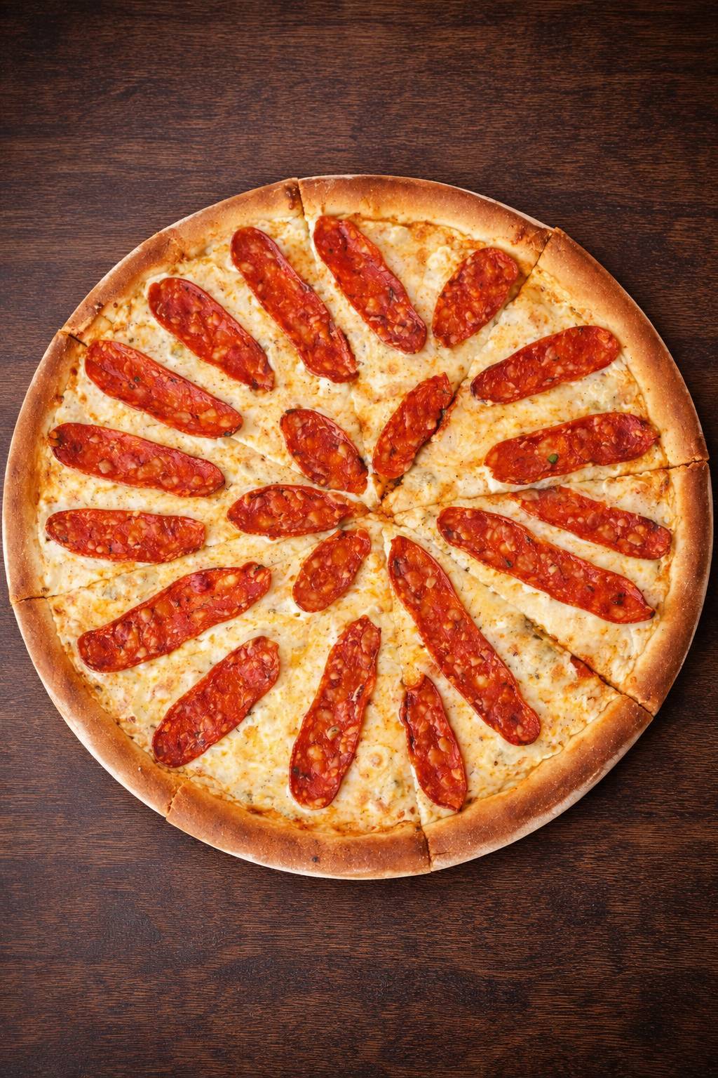 PIZZA FORMAGGI E CHORIZO