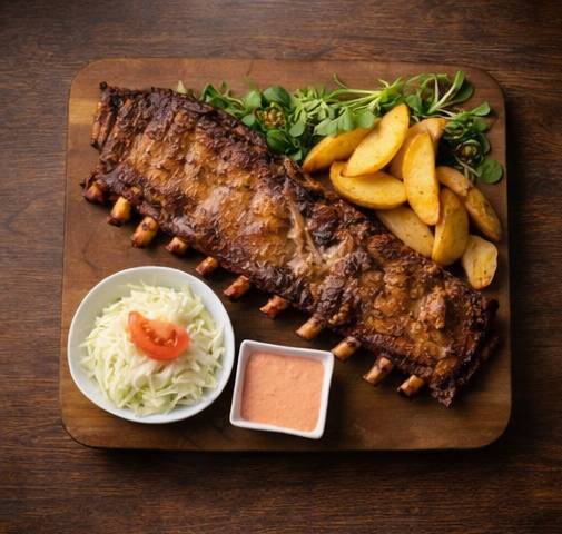 COASTE DE PORC CU CARTOFI CU ROZMARIN