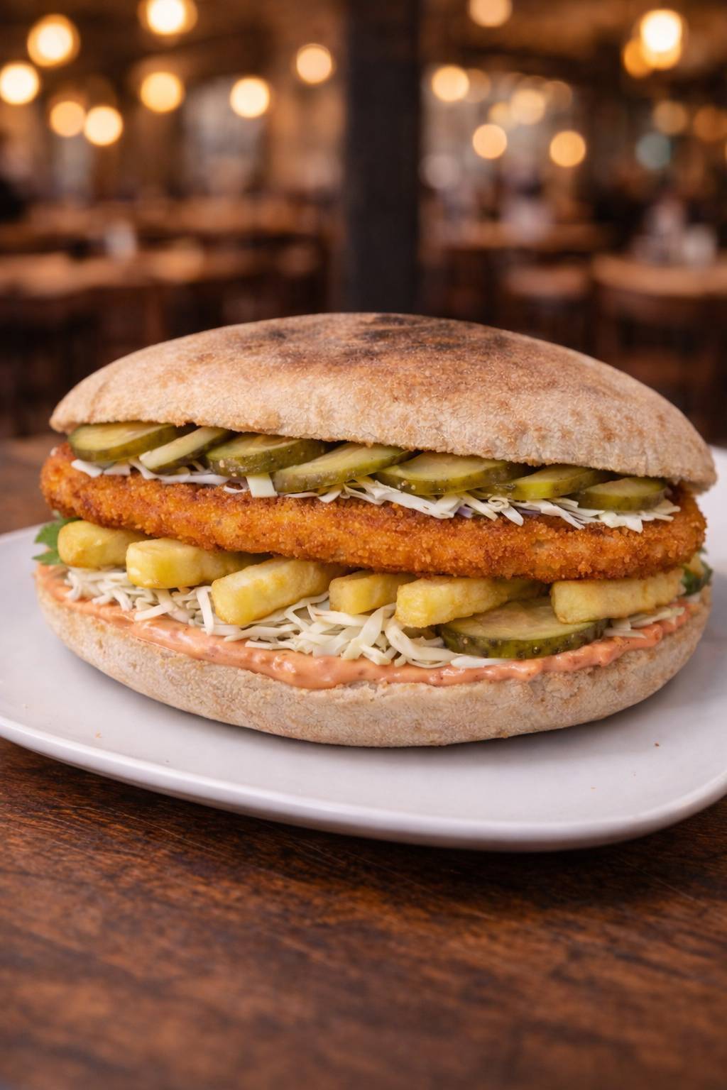 SANDWICH CU ȘNIȚEL DE PUI