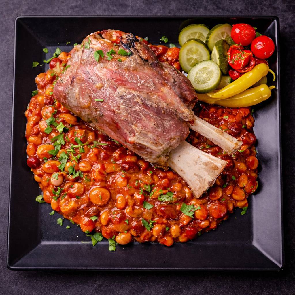 CIOLAN DE PORC CU FASOLE